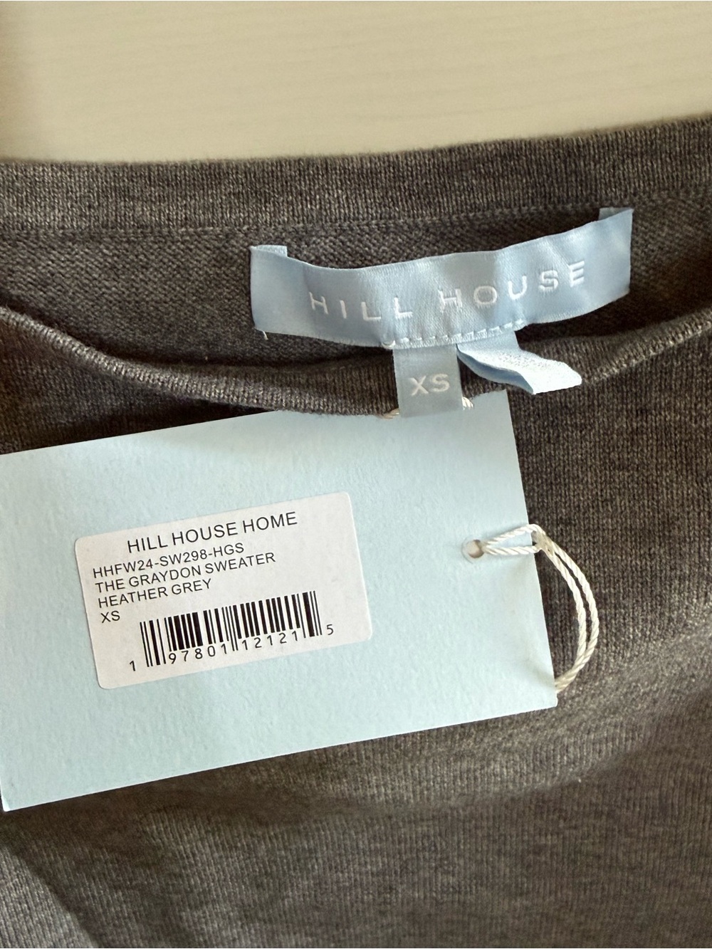 NWT Hill House Graydon Cable-Trim Scoopneck Sweater - Picture 4 of 4